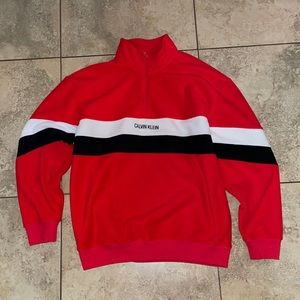 Calvin Klien quarter zip fleece jacket